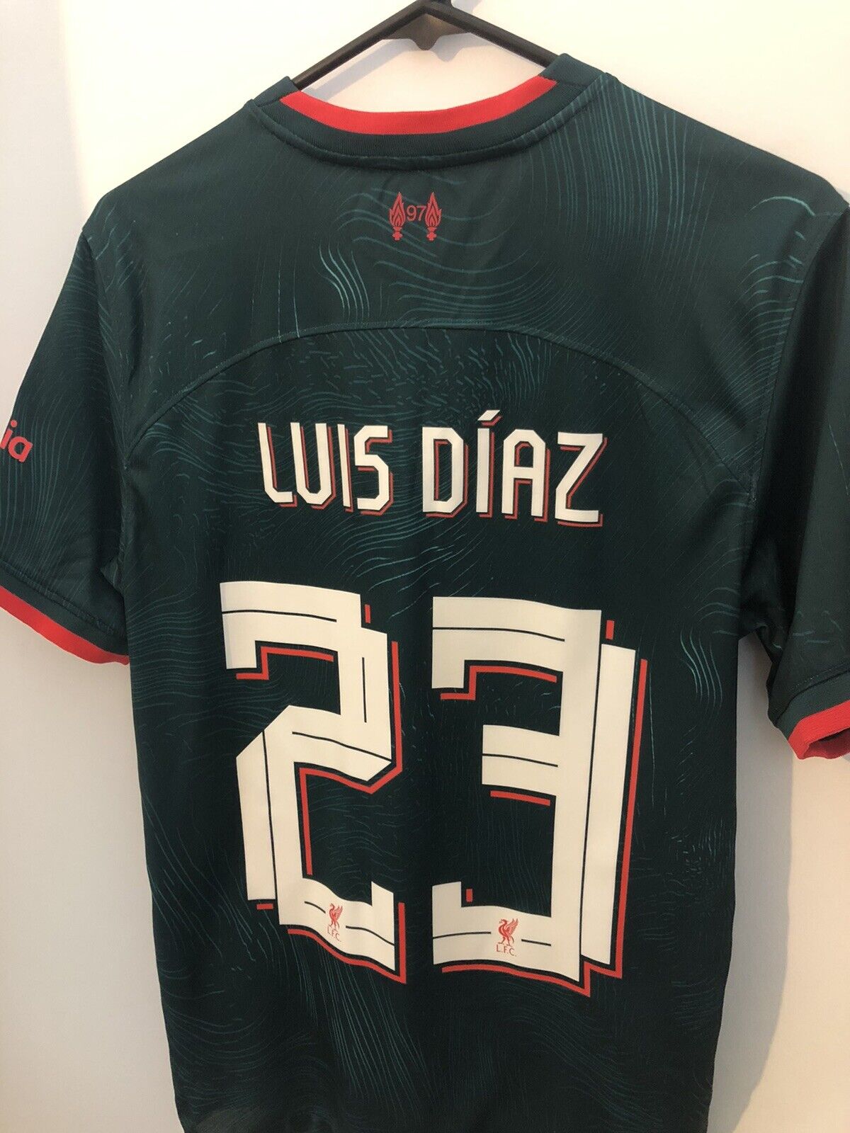 Luis Diaz 23 Liverpool Small 2022 23 3rd Shirt Excellent Condition Dm1835 377