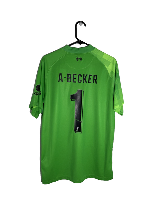 Liverpool A. Becker #1 2021/22 Large Home Goalkeeper Shirt Nike BNWT DB2559-330