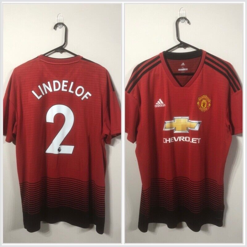 Lindelof #2 Manchester United XL 2018/19 Home Shirt Excellent Condition