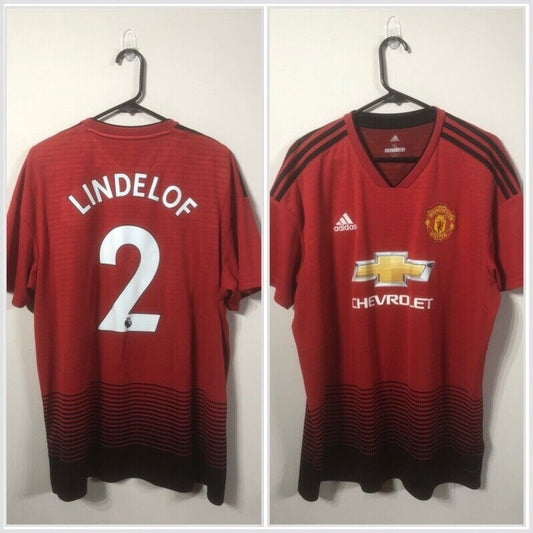 Lindelof #2 Manchester United XL 2018/19 Home Shirt Excellent Condition
