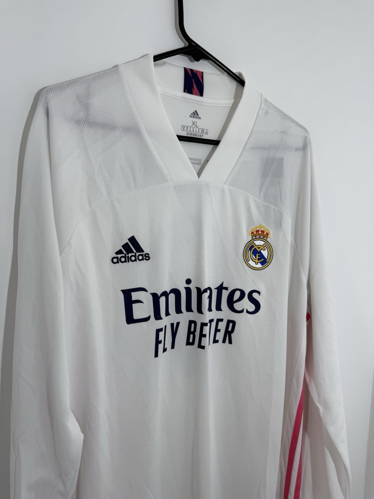 Real Madrid Benzema #9 2020/21 XL LS Home Shirt BNWT FQ7473