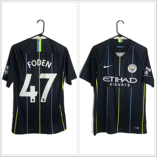 Foden 47 Manchester City 2018 19 Small Away Shirt Excellent Condition 919002 476