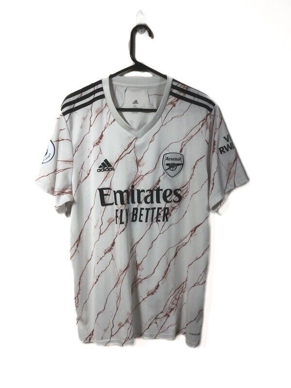 Saka #7 Arsenal 2020/21 XL Away Shirt Adidas Excellent Condition EH5815