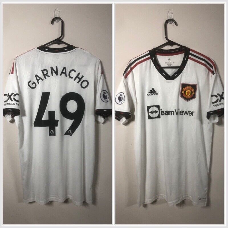 Garnacho #49 Manchester United Large 2022/23 Away Shirt Excellent Condition