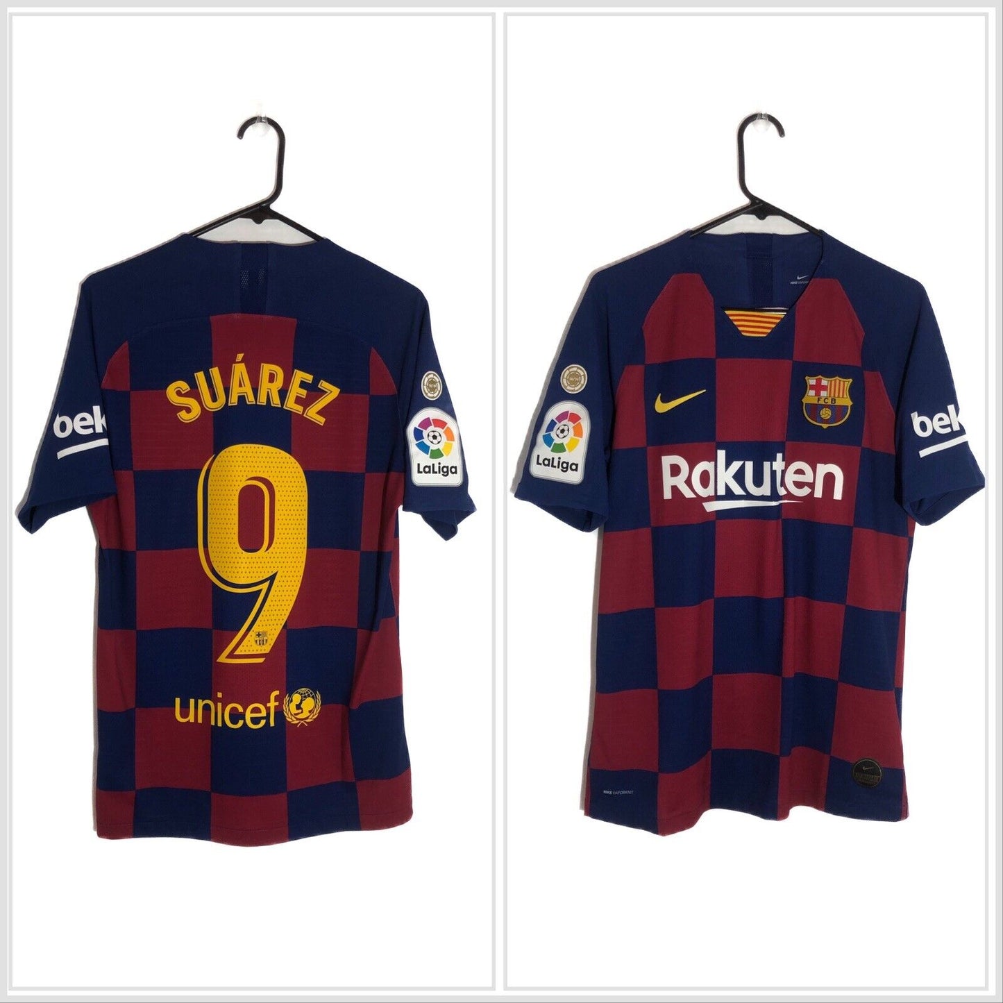Suarez 9 Barcelona Vaporknit Medium 2019 20 Home Excellent Condition Aj5257 456