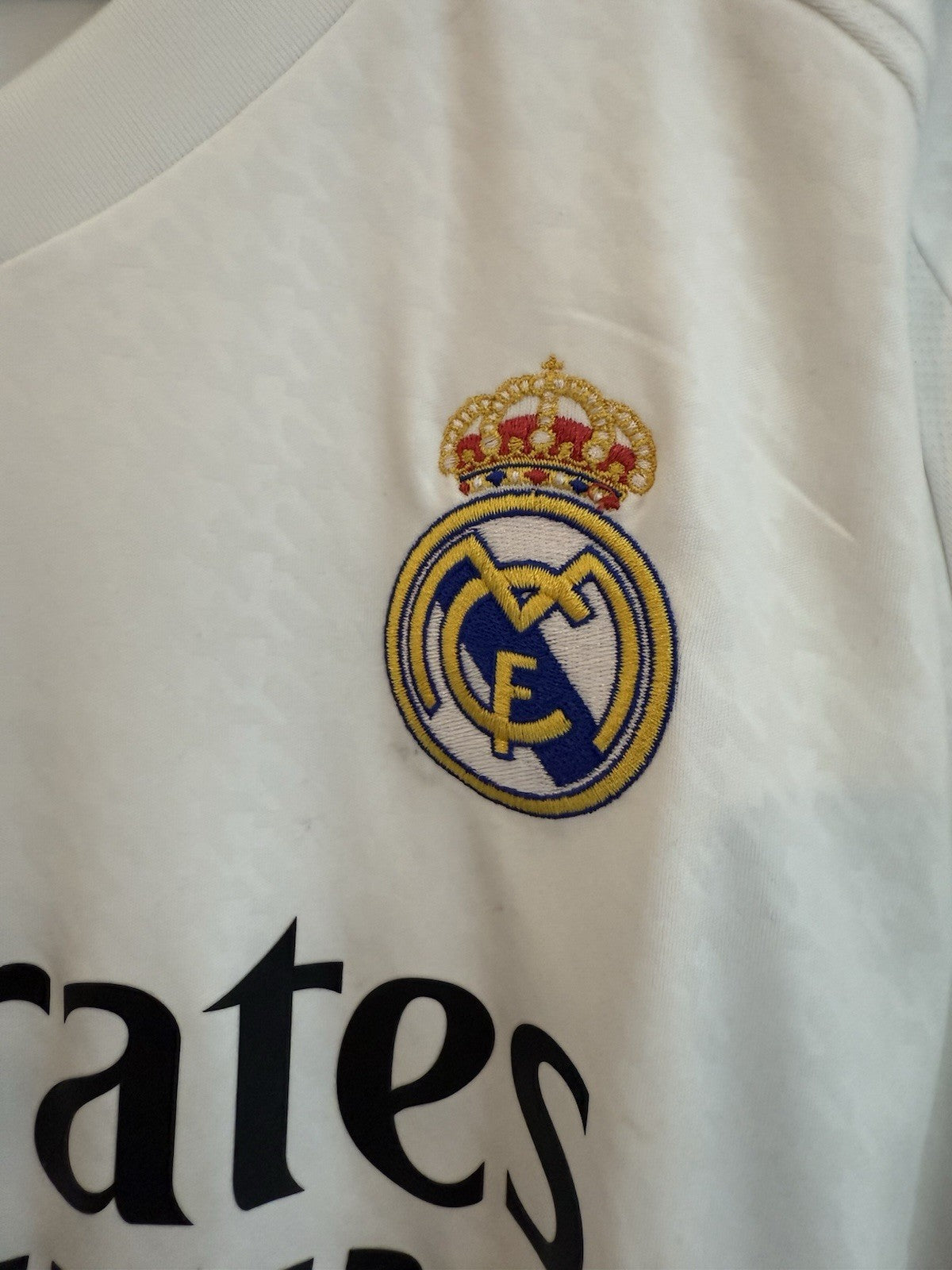 Real Madrid Mbappe #9 2024/25 Large Home Shirt Excellent Condition IU5011