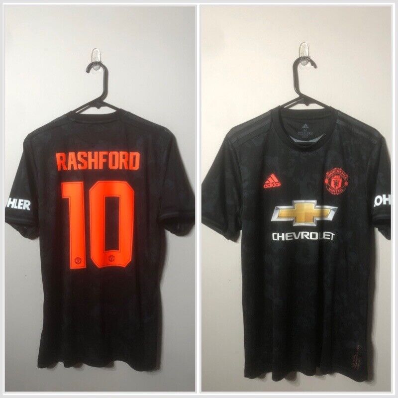 Rashford #10 Manchester United 2019/20 3rd Medium Shirt Adidas Excellent Conditi