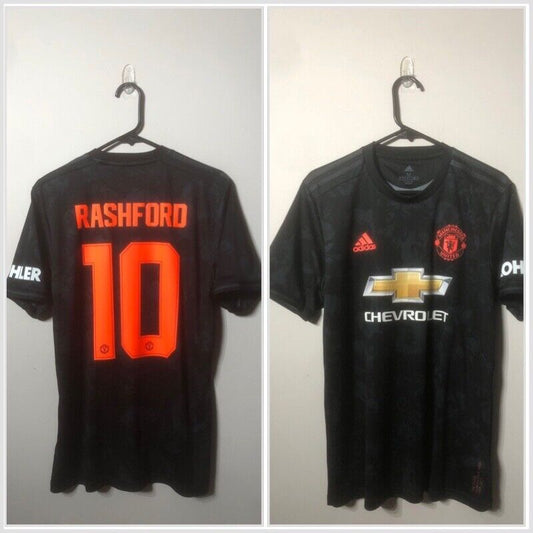 Rashford #10 Manchester United 2019/20 3rd Medium Shirt Adidas Excellent Conditi