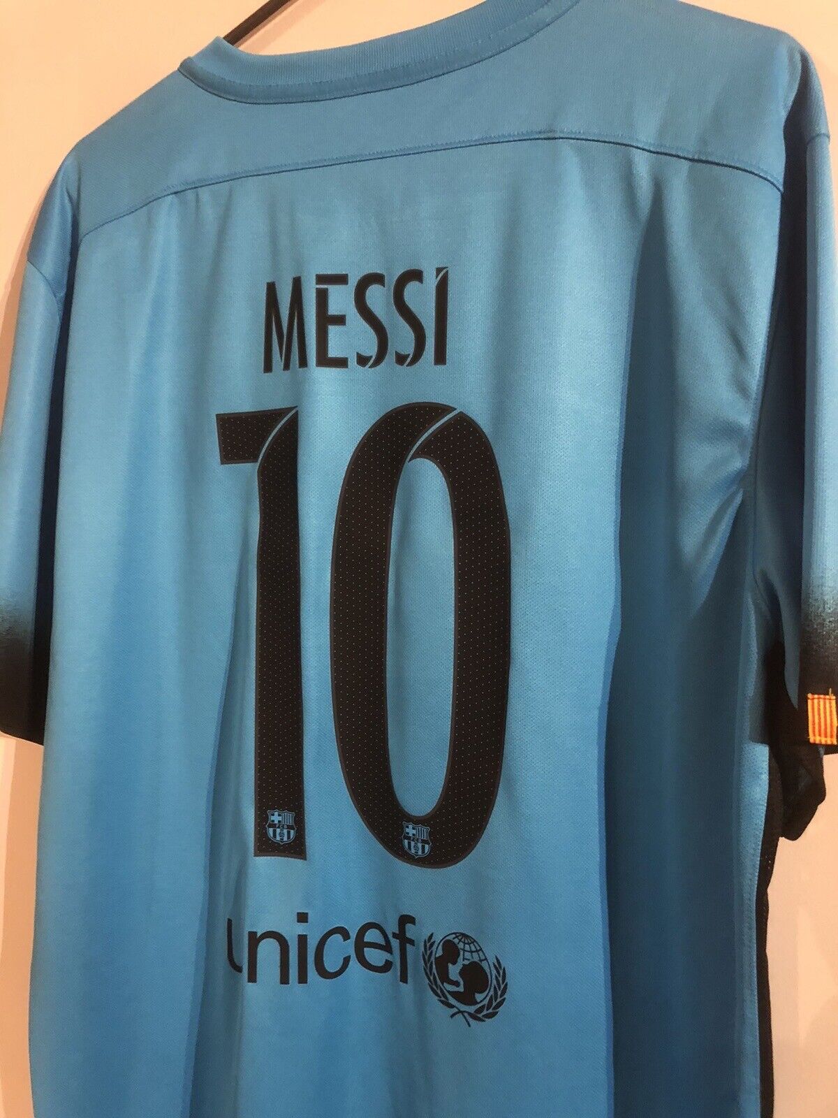 Messi #10 Barcelona 2015/16 X-Large 3rd Football Shirt Jersey Trikot Nike BNWT