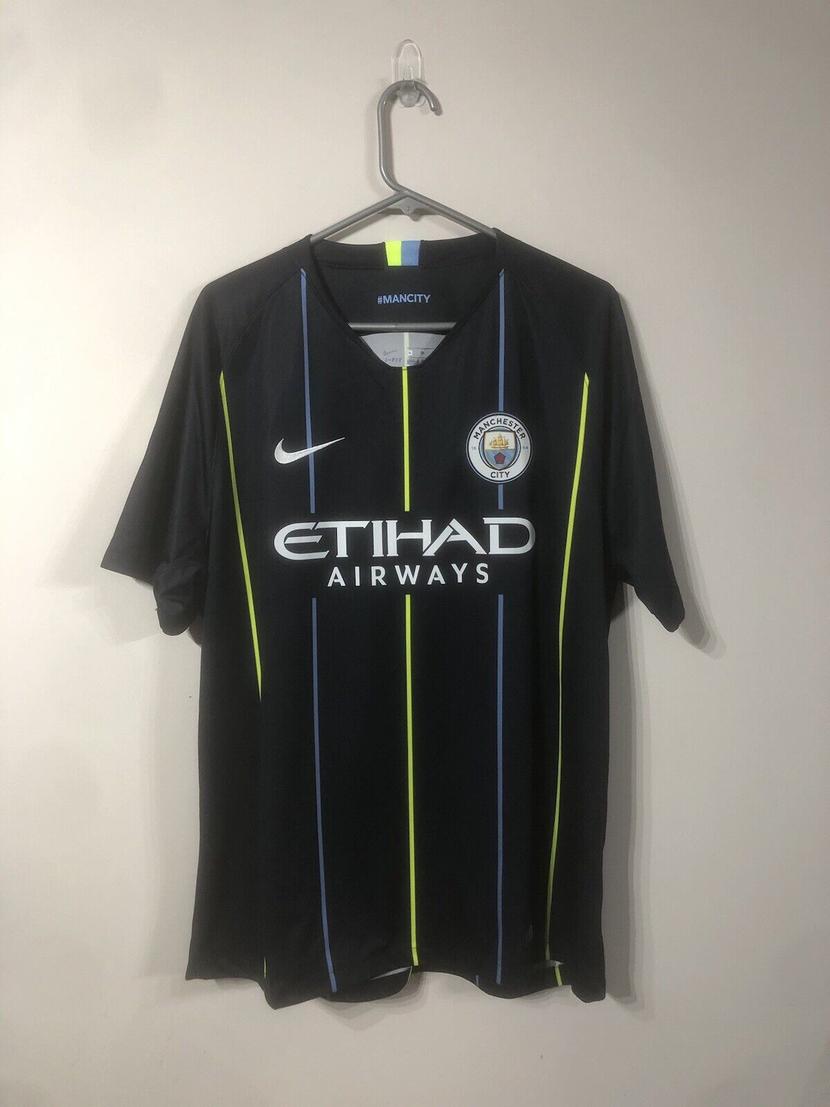 Kompany 4 Manchester City 2018 19 Xl Away Excellent Condition 919002 476