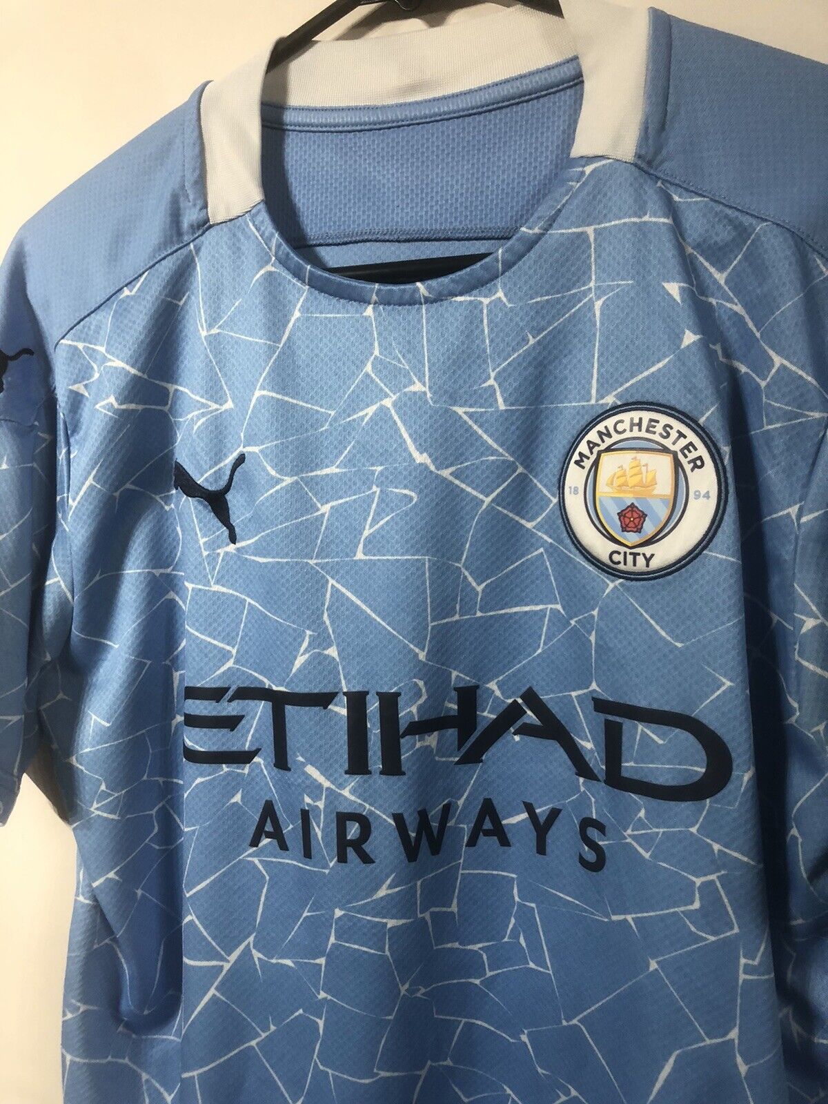 Foden 47 Manchester City 2020 21 Home Medium Shirt Excellent Condition 757058 01