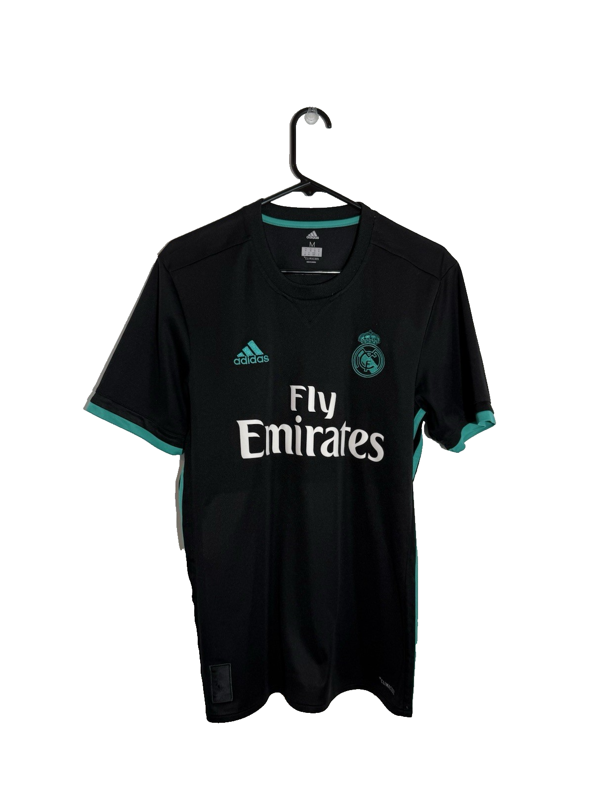 Real Madrid Benzema #9 2017/18 Medium Away Shirt Excellent Condition BR3543