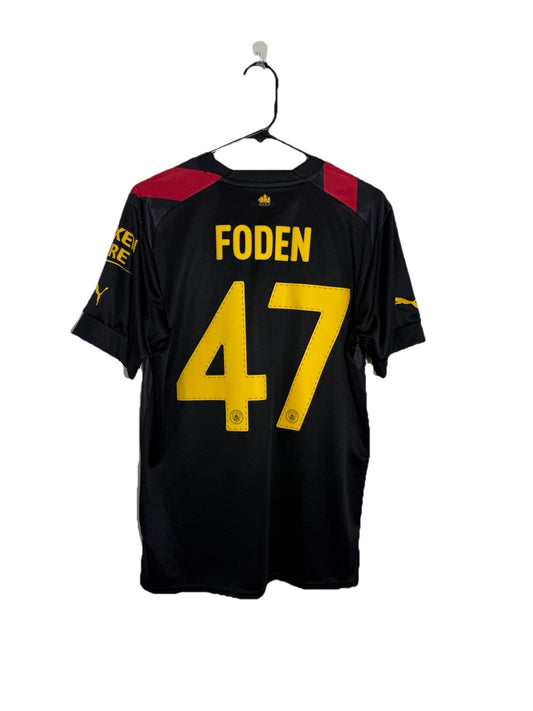 Manchester City Foden #47 2022/23 Medium Treble Away Shirt BNWT 765722-02