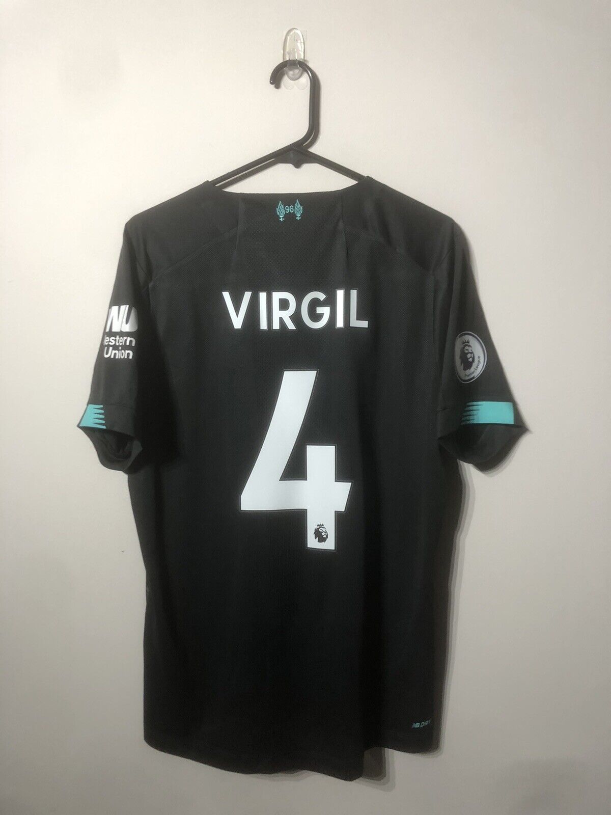 Virgil #4 Liverpool 2019/20 Medium 3rd Shirt New Balance Excellent Condition