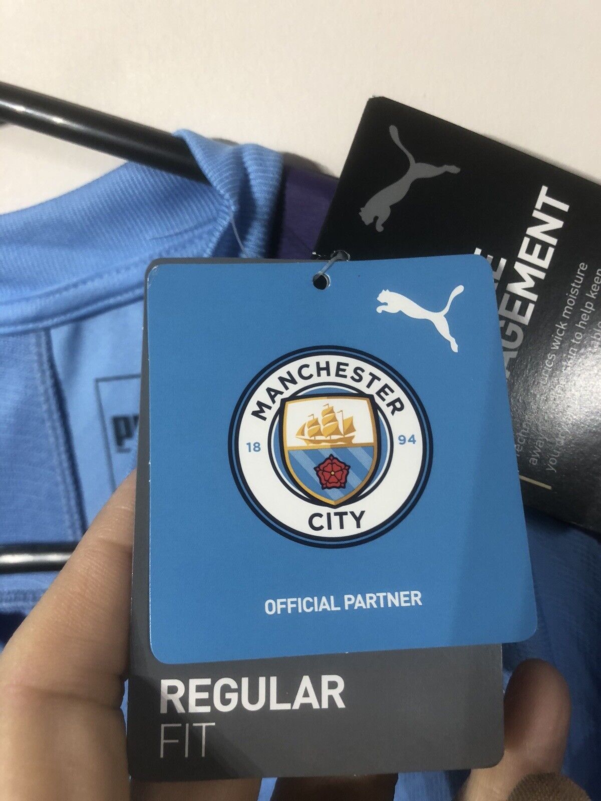 Fernandinho #25 Manchester City 2019/20 Medium Home Shirt Puma Excellent Conditi