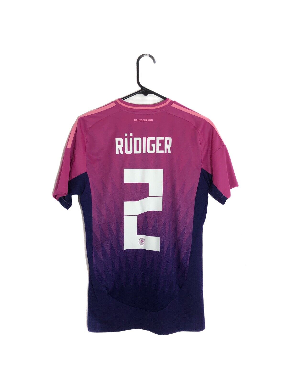 Rudiger 2 Germany Euro 2024 Small Away Shirt Adidias Ip8158