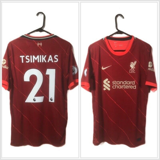 Tsimikas 21 Liverpool Medium 2021 22 Home Shirt Excellent Condition DB2560 688