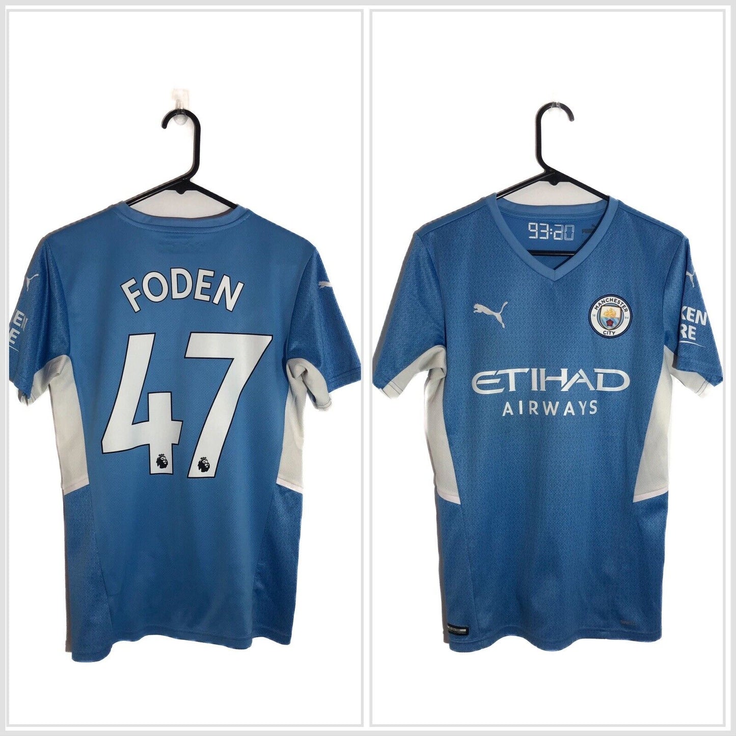 Foden 47 Manchester City 2021 22 Small Home Shirt Excellent Condition 759202 01