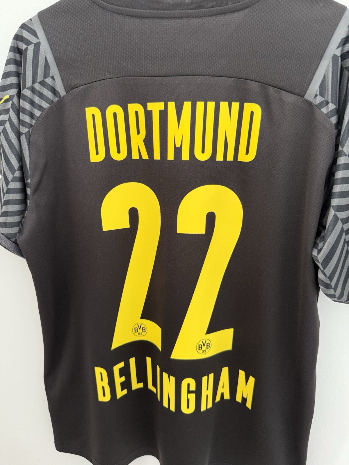 Borussia Dortmund Bellingham #22 2021/22 Large Away Excellent Conditio 759057-04
