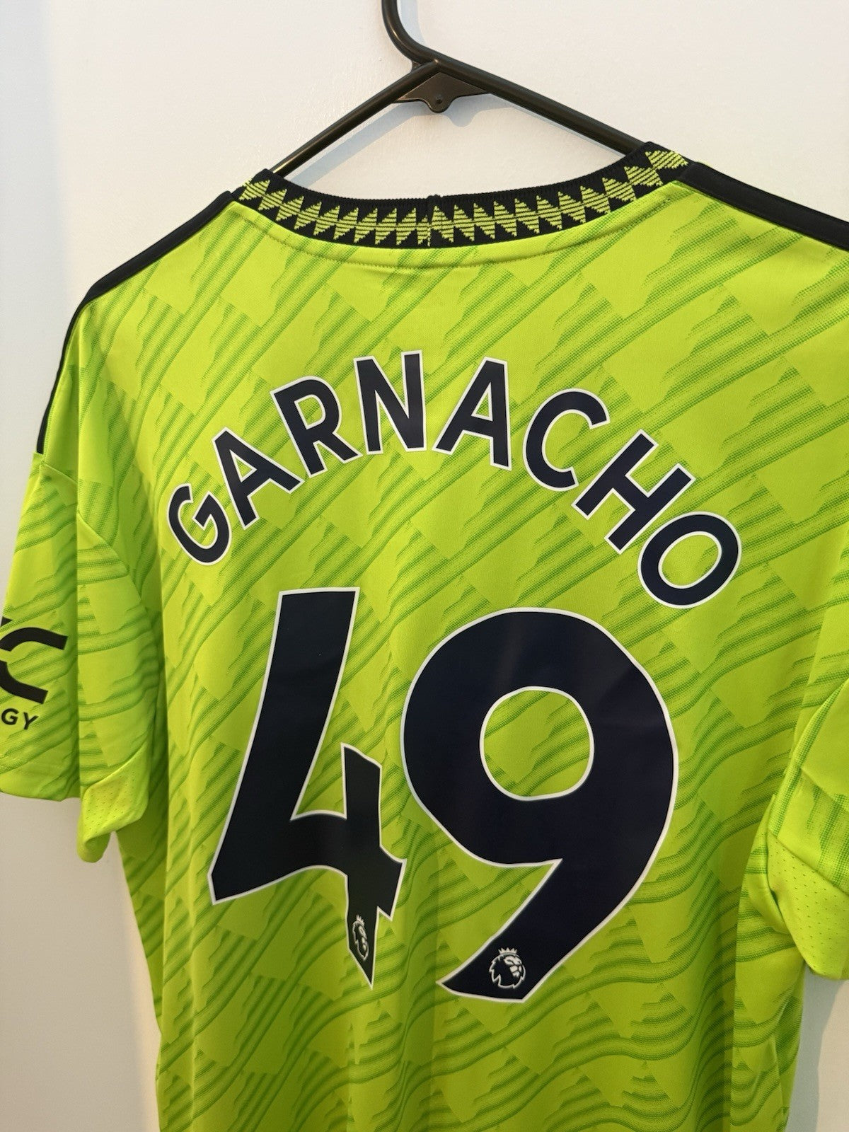 Manchester United Garnacho #49 2022/23 Large 3rd Shirt BNWT HE2981