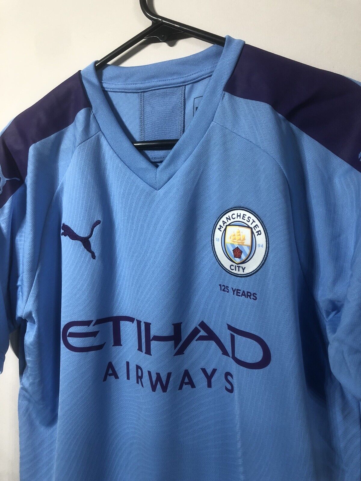 Fernandinho #25 Manchester City 2019/20 Medium Home Shirt Puma Excellent Conditi