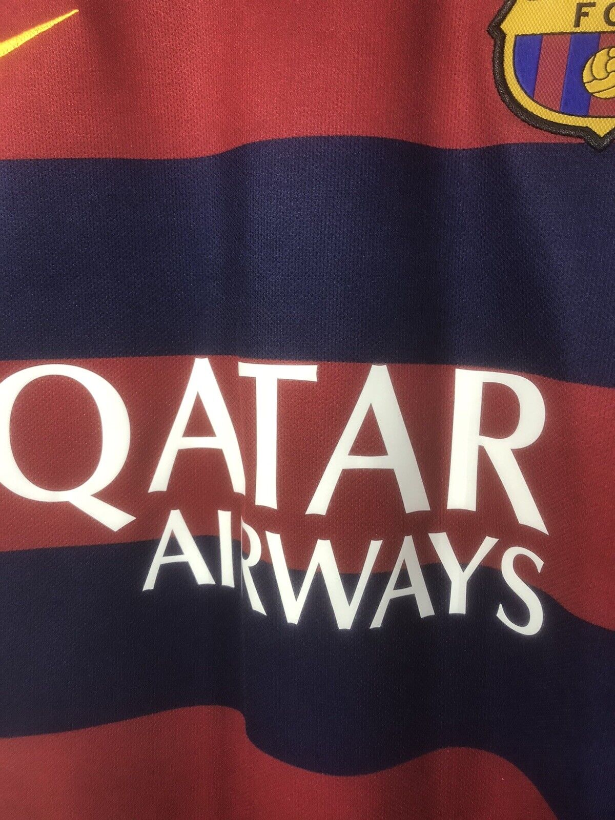 Messi 10 Barcelona 2015 16 Home Xl Shirt Nike Excellent Condition 658794 422