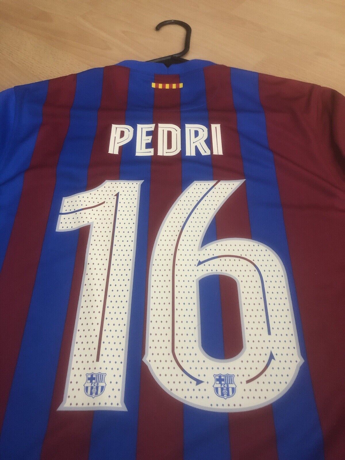 Pedri #16 Barcelona Medium 2021/22 Euro Home BNWT CV7891-428