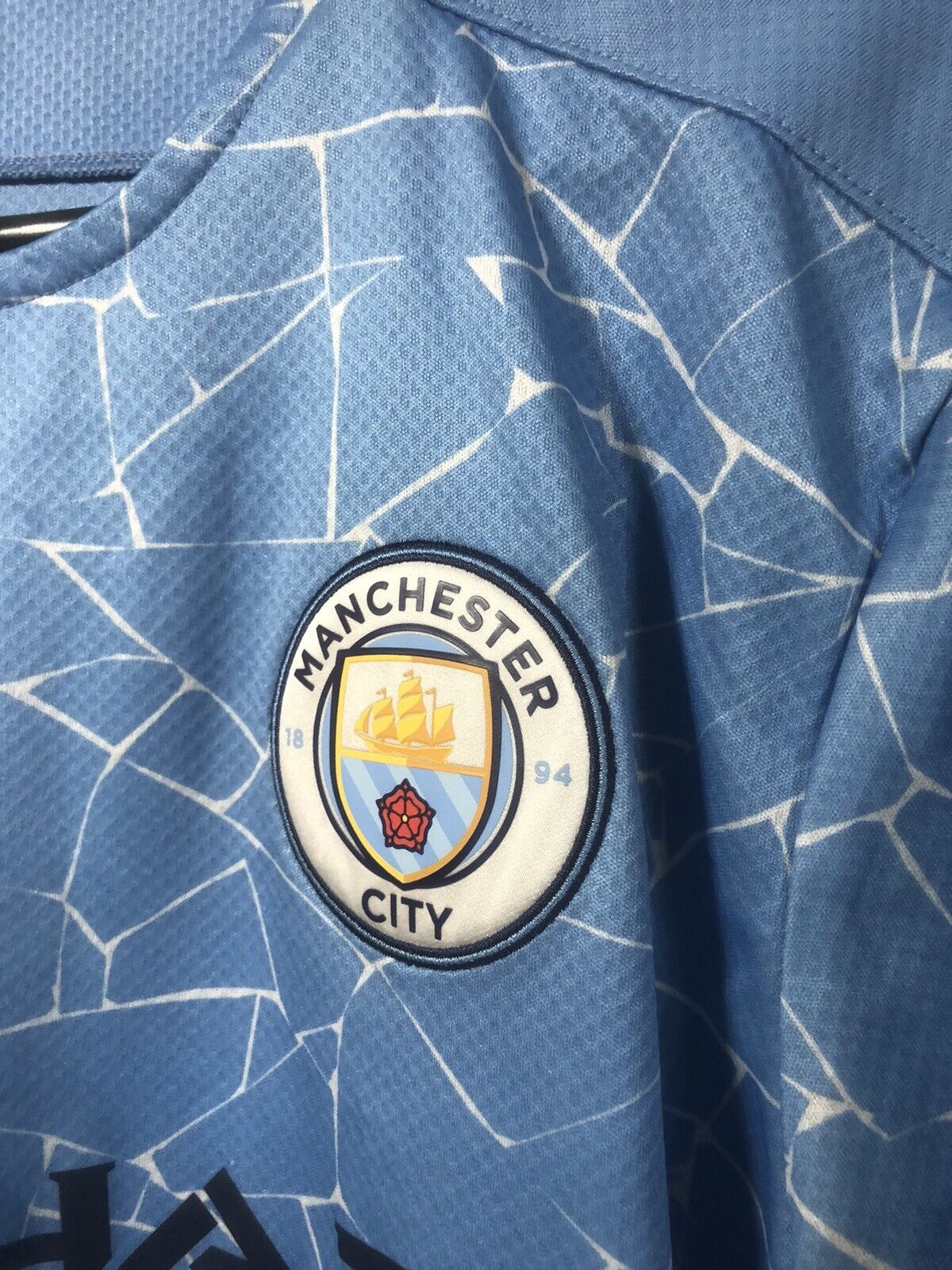 Foden 47 Manchester City 2020 21 Home Medium Shirt Excellent Condition 757058 01