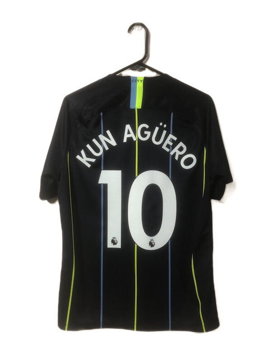 Manchester City Kun Aguero #10 2018/19 Medium Away Excellent Conditio 919002-476