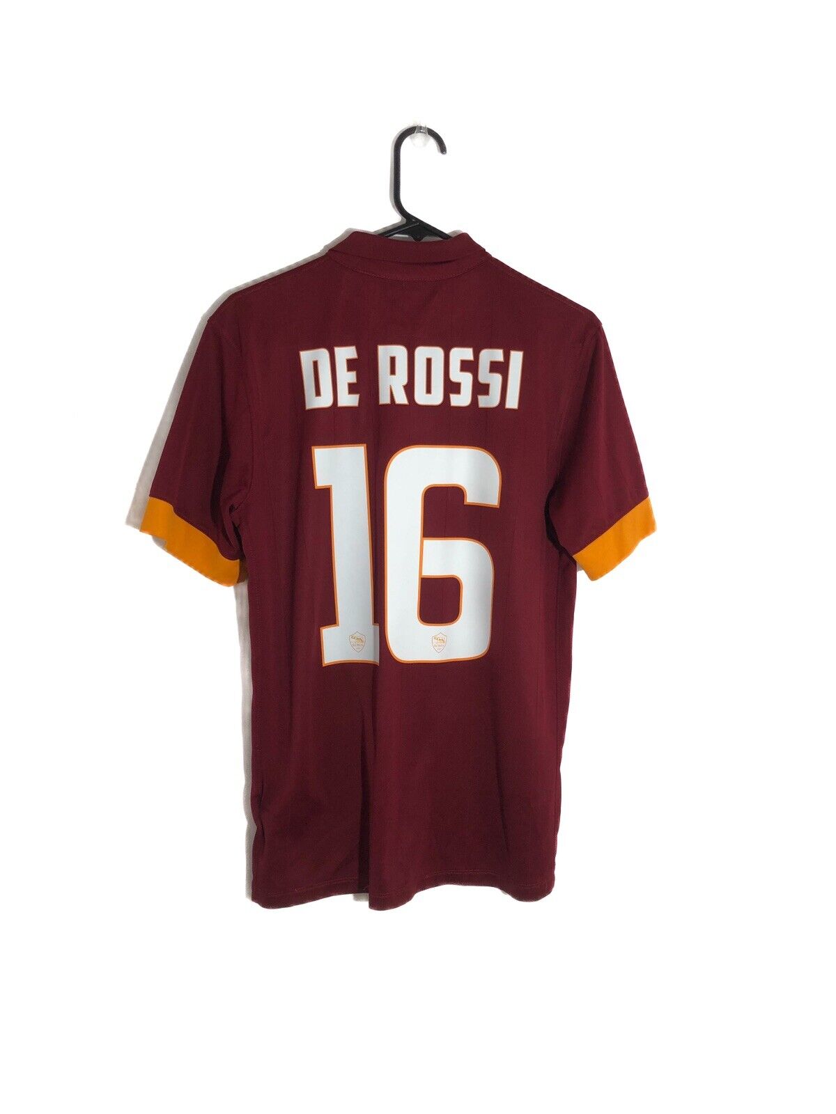 De Rossi 16 AS Roma 2014 15 Home Medium Shirt Very Good Condition 635811 678