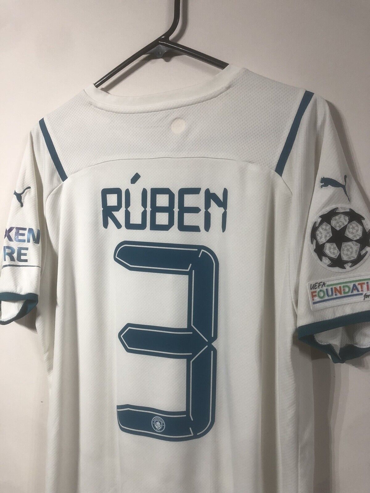 Ruben 3 Manchester City 2021 22 Large Away Shirt Very Good Condition 759211 02