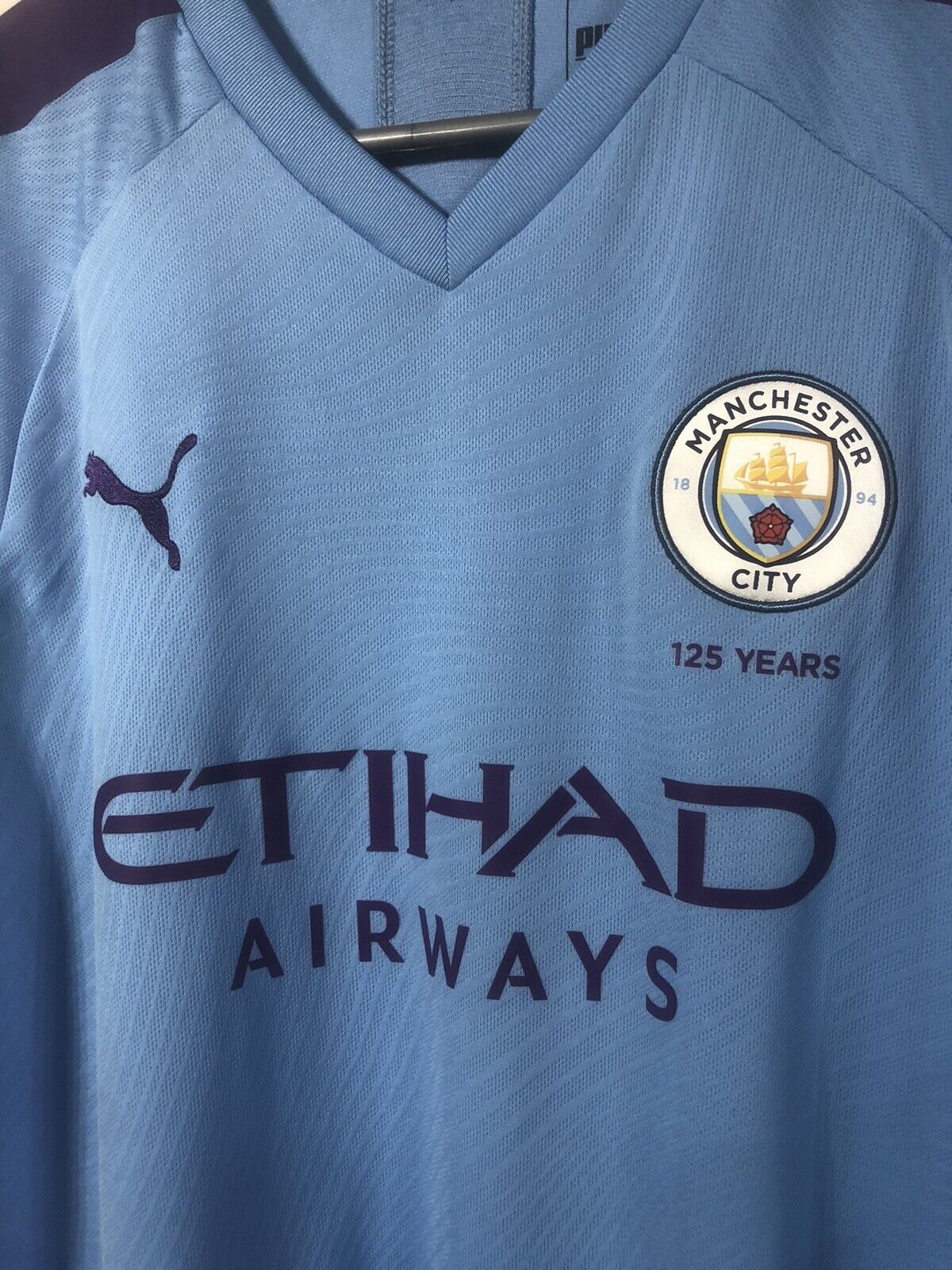 Silva 21 Manchester City 2019 20 Xl Home Shirt Excellent Condition 755586 01