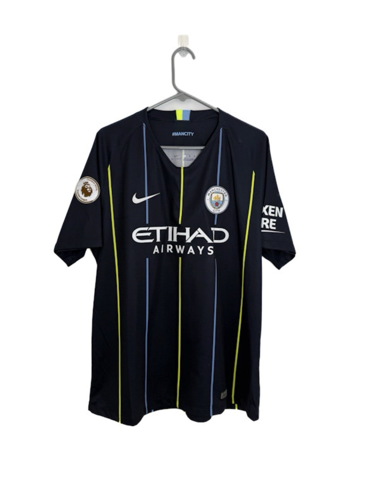 Manchester City Kompany #4 2018/19 XL Away Excellent Condition 919002-476
