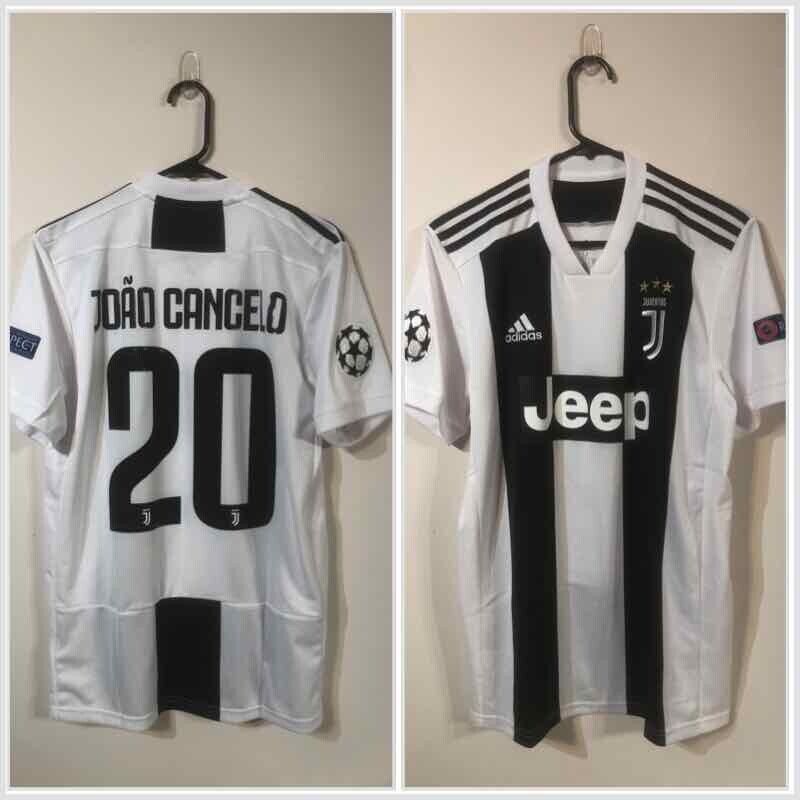 Joao Cancelo #20 Juventus 2018/19 Medium Home Champions League Shirt Adidas BNWT