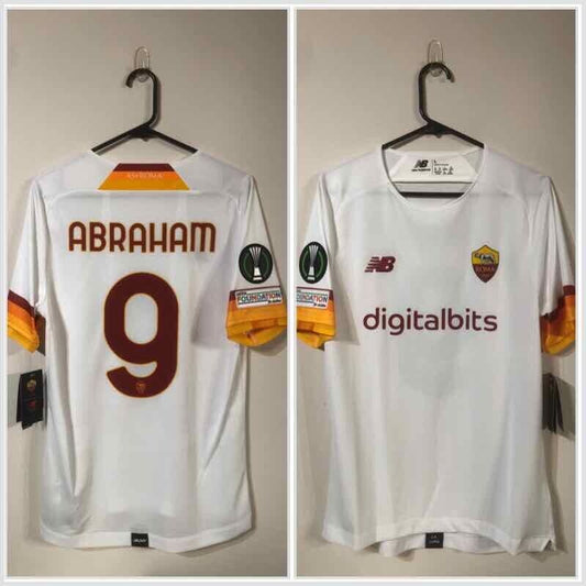 Abraham #9 AS Roma Away 2021/22 Authentic Large Football Shirt New Balance BNWT
