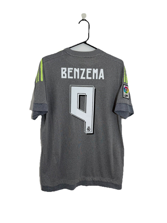 Real Madrid Benezma #9 2015/16 Medium Away Shirt Very Good Condition AA2219