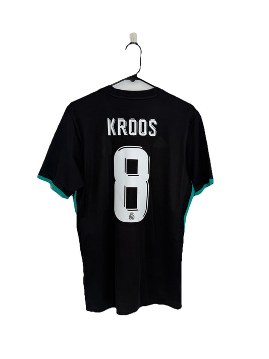 Real Madrid Kroos #8 2017/18 Medium Away Shirt Adidas Excellent Condition BR3543