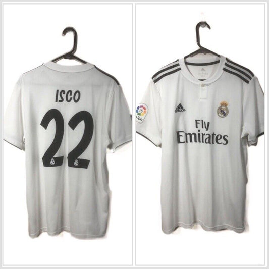 Isco 22 Real Madrid 2018 19 Home Large Shirt Adidas Excellent Condition Cg0550
