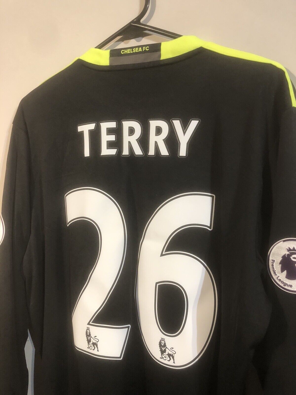 Terry #26 Chelsea 2016/17 Large L/S Away Football Shirt Adidas BNWT