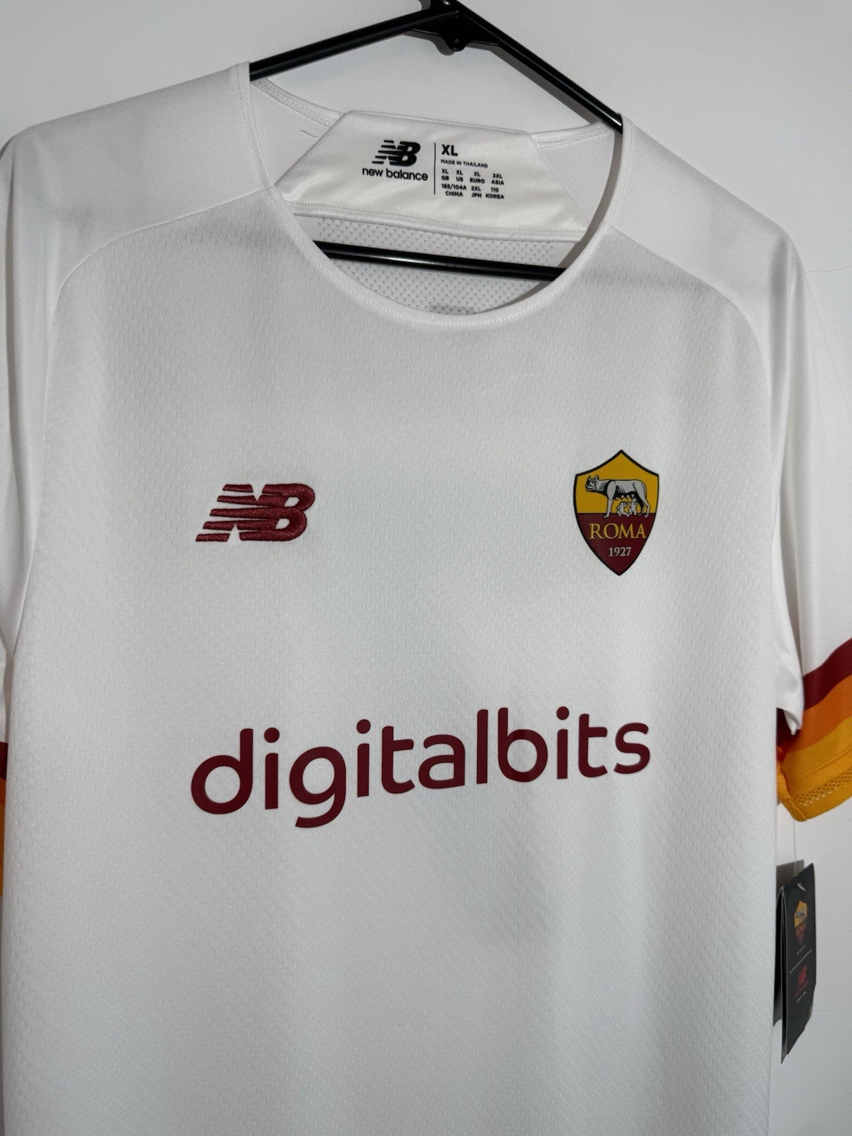 AS Roma Pellegrini #7 2021/22 XL Away Pro Shirt New Balance BNWT MT130235