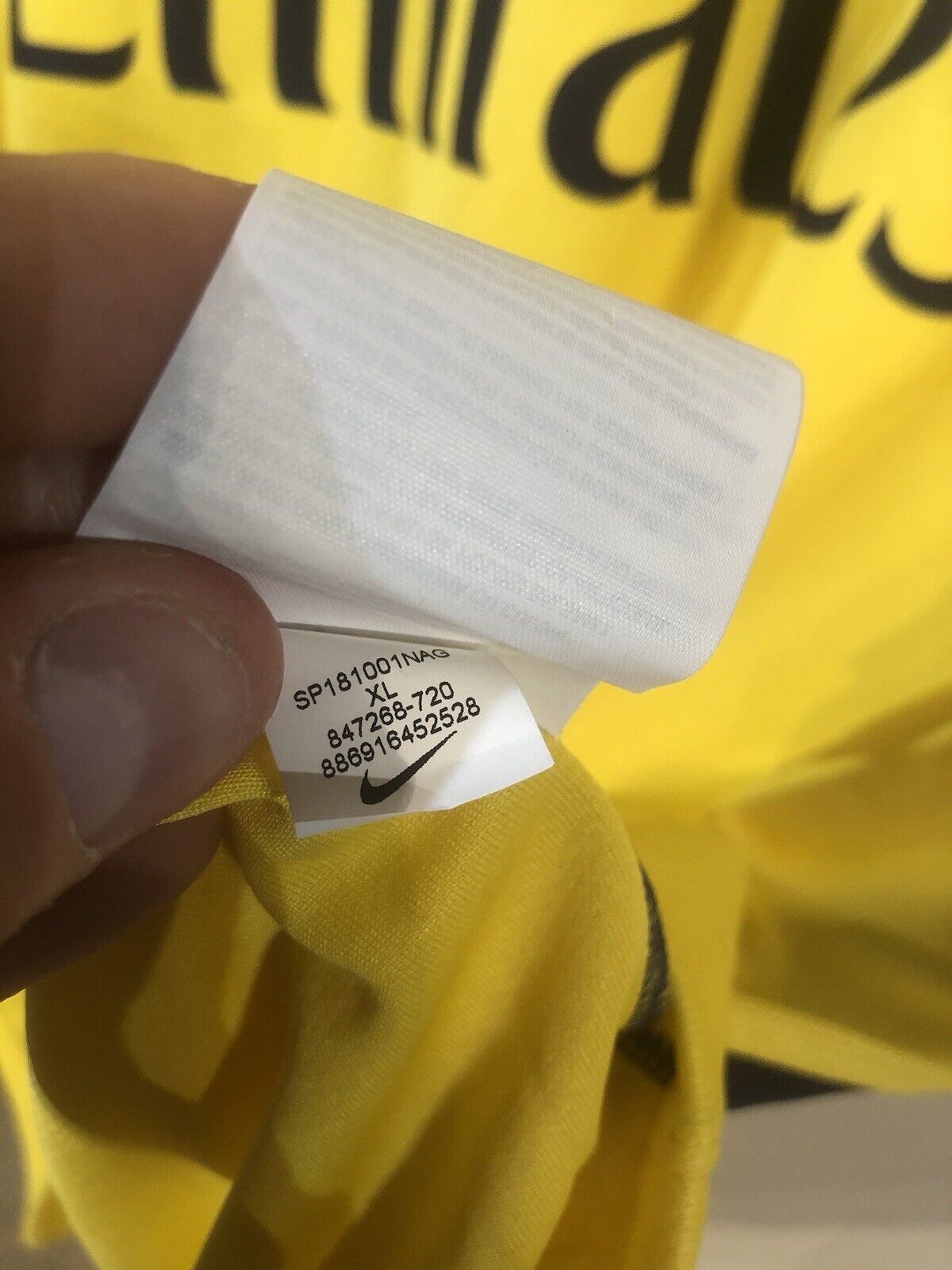 Neymar Jr #10 Paris St Germain 2018/19 X-Large Away Shirt BNWT