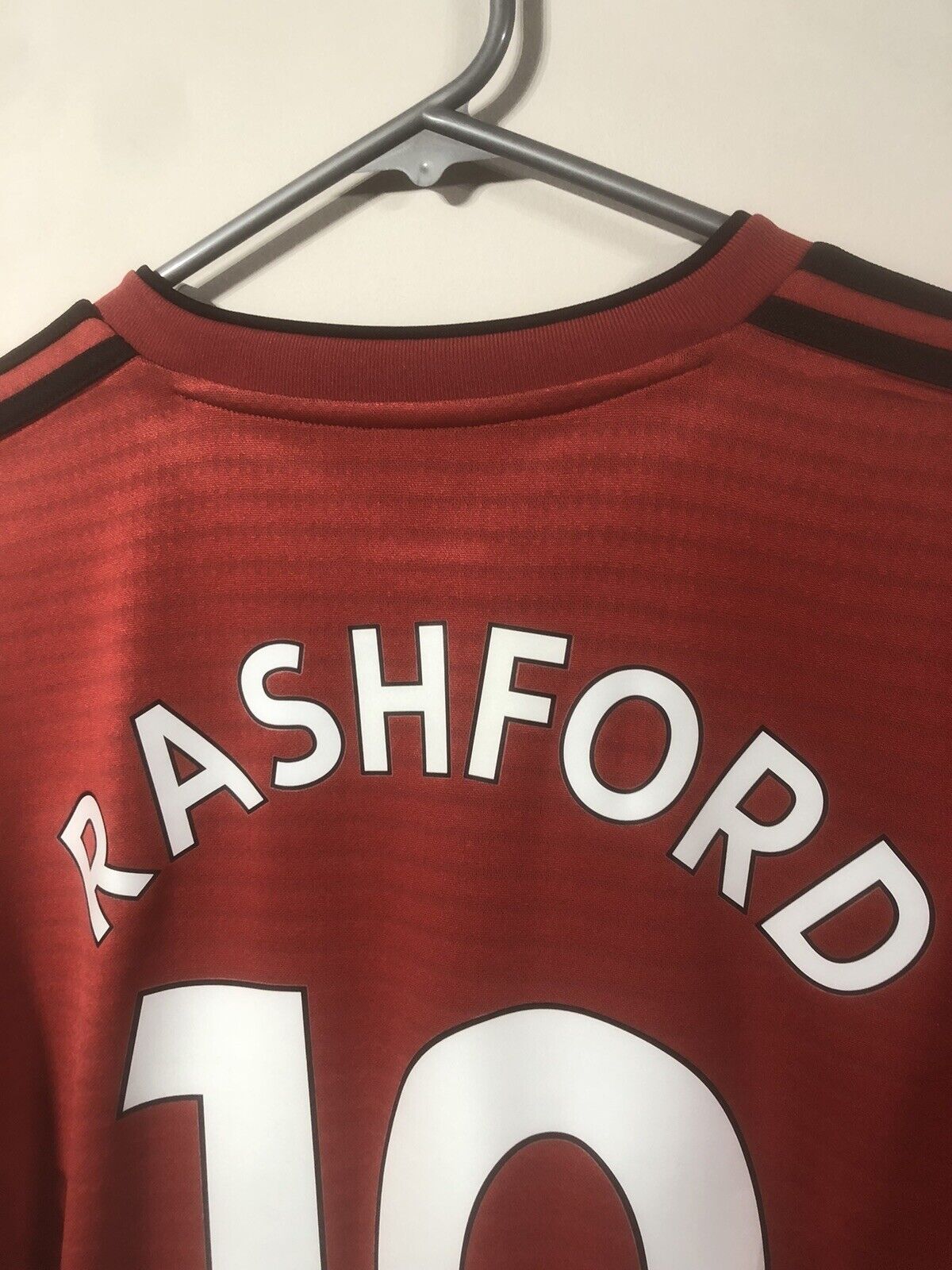Rashford 10 Manchester United Large Ls 2018 19 Home Excellent Condition Cg0047