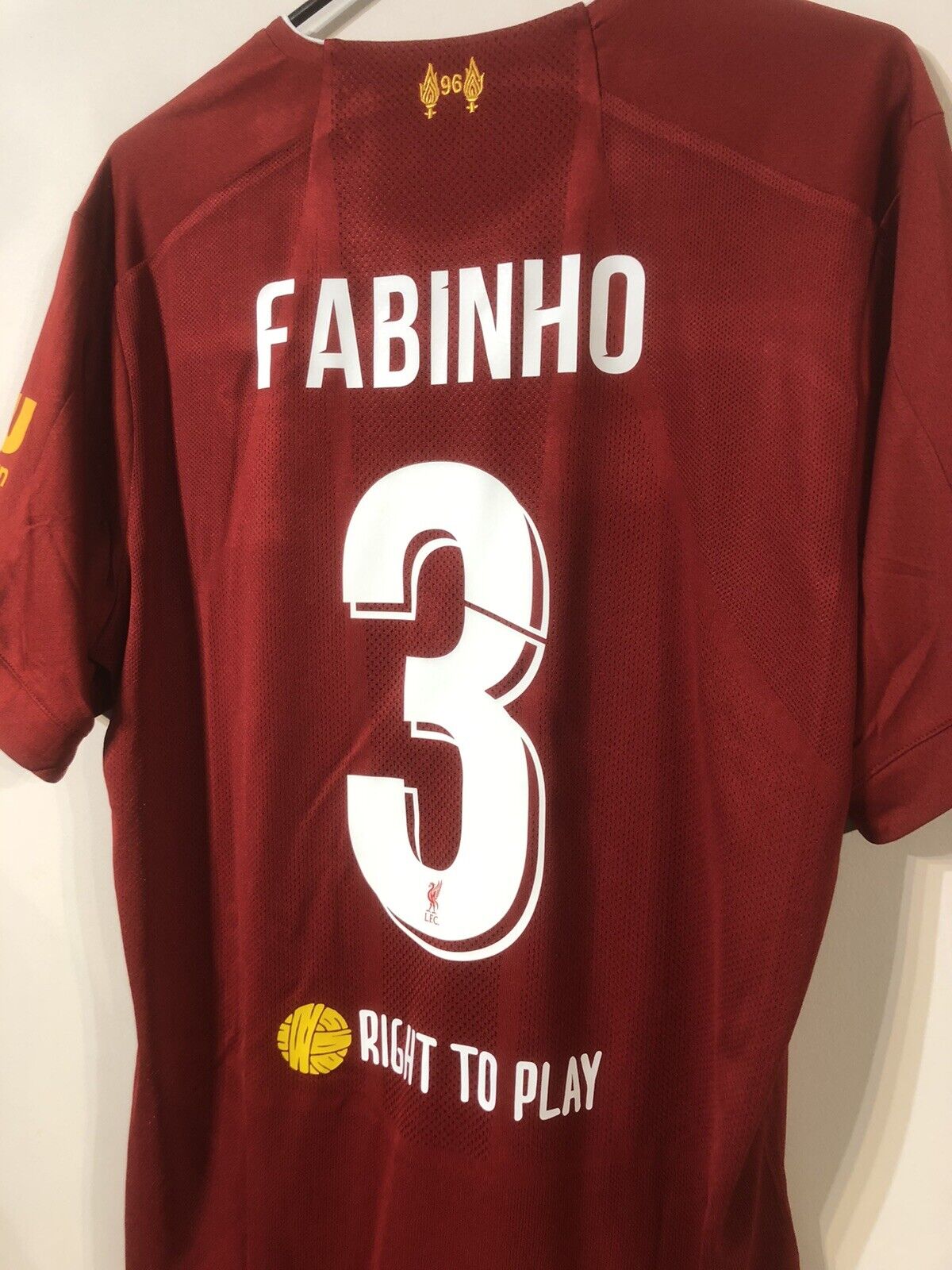Fabinho #3 Liverpool Large CL 2019/20 Home Shirt Jersey New Balance BNWT