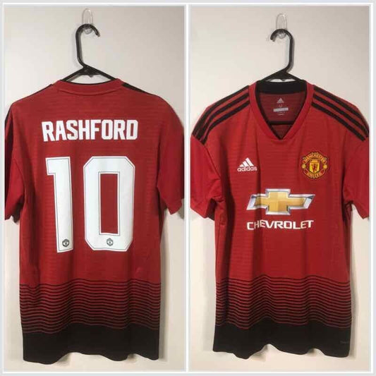 Rashford #10 Manchester United Medium 2018/19 Home Football Shirt Adidas BNWT