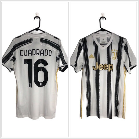 Cuadrado #16 Juventus 2020/21 Medium Home Shirt Adidas Excellent Conditio EI9894