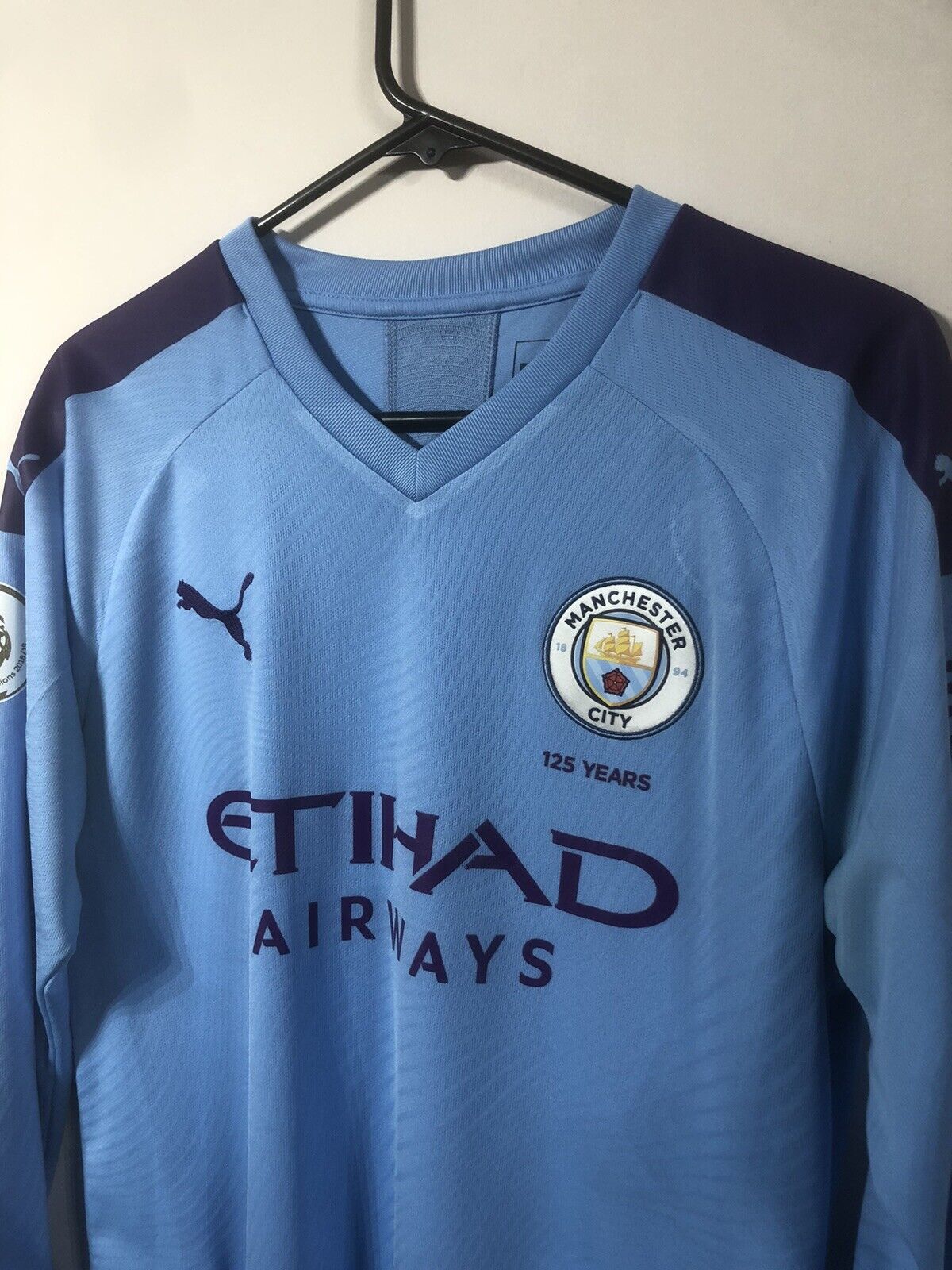 Silva #21 Manchester City 2019/20 Medium Home Shirt Puma Very Good Condition