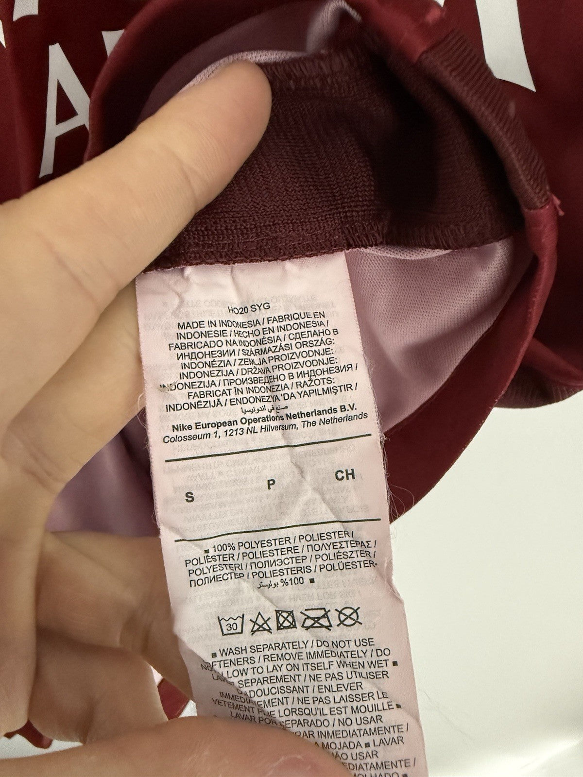AS Roma Zaniolo #22 2020/21 Home Small Shirt Nike Very Good Condition CD4248-614