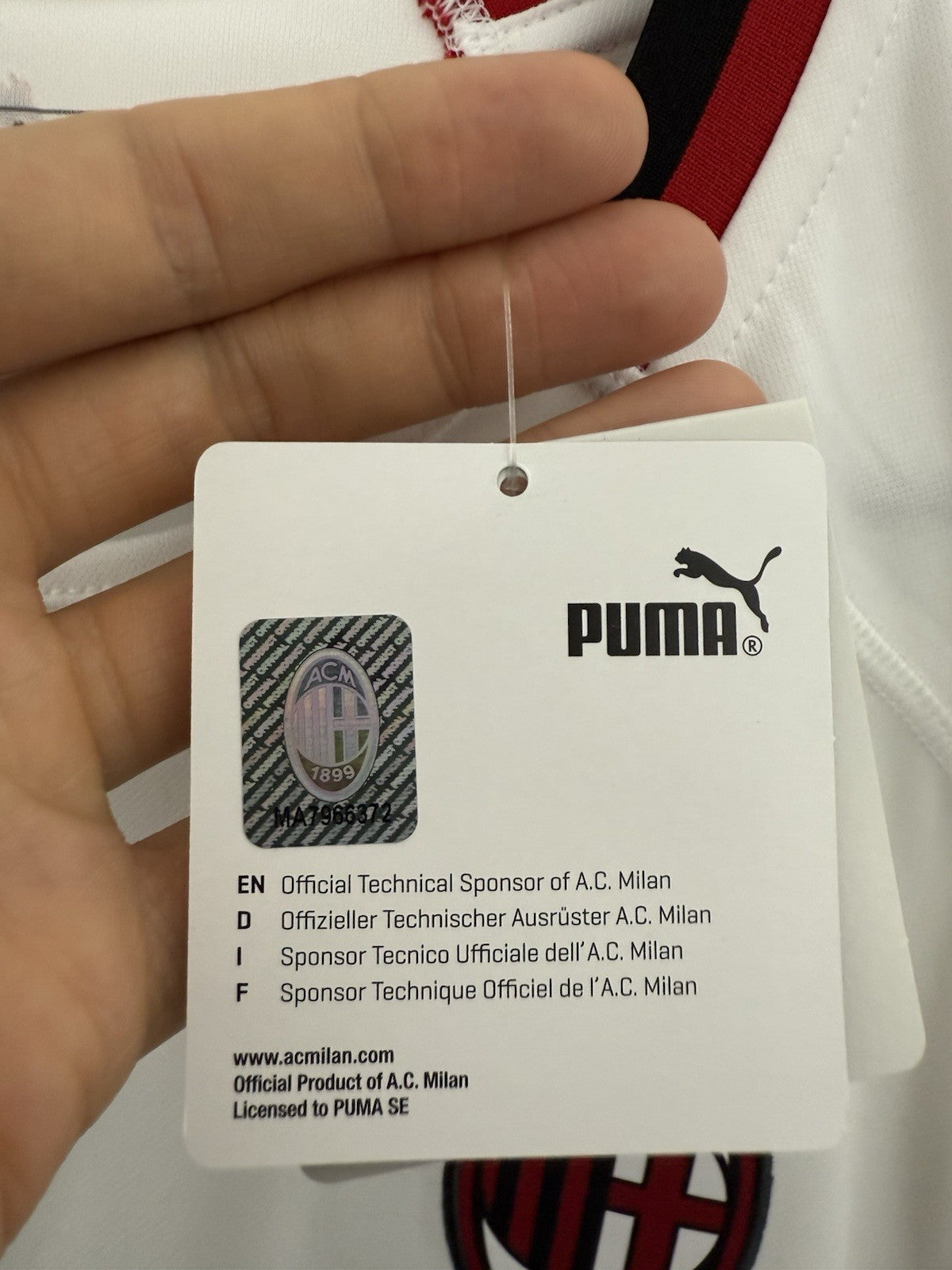 AC Milan Calabria #2 2018/19 Large Away Shirt Puma BNWT 754426-03