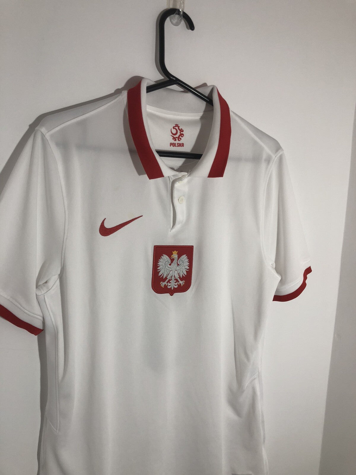 Poland Lewandowski #9 2020 Medium Home Shirt Excellent Condition CD0722-100