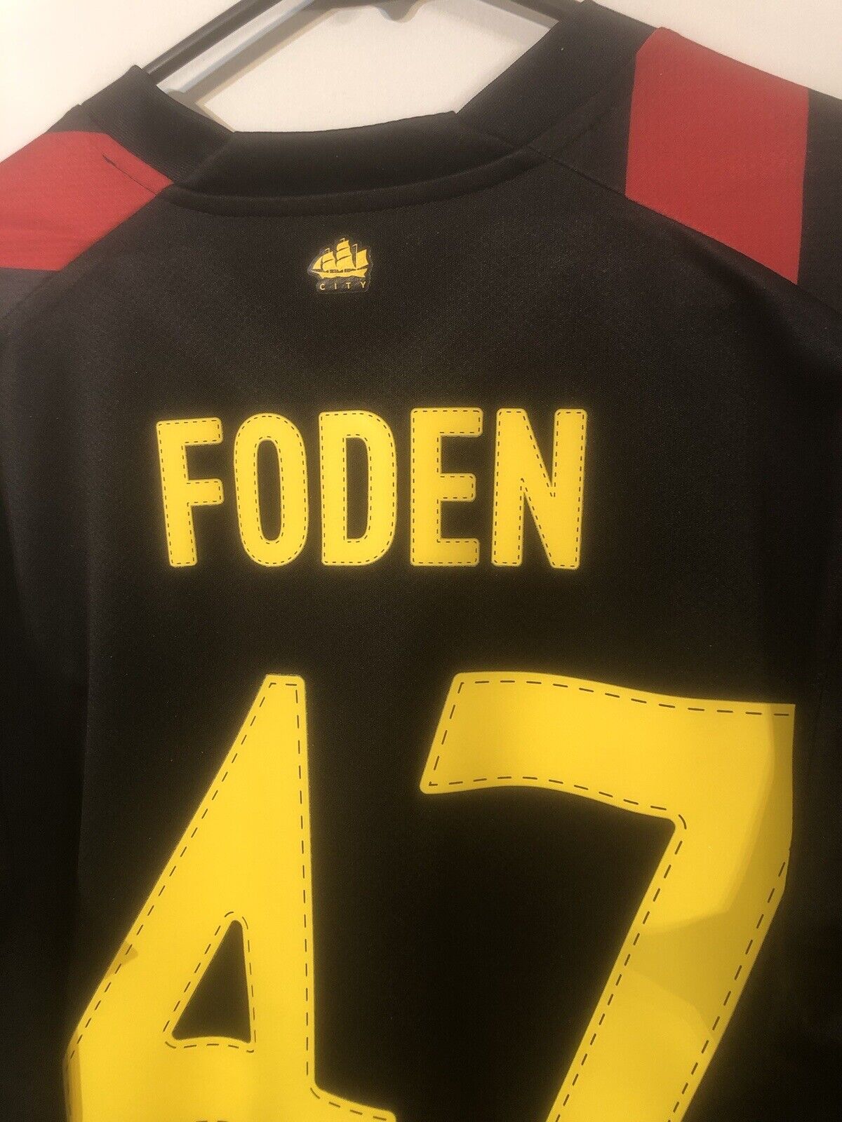 Foden #47 Manchester City Treble 2022/23 Large Away Shirt Excellent Condition